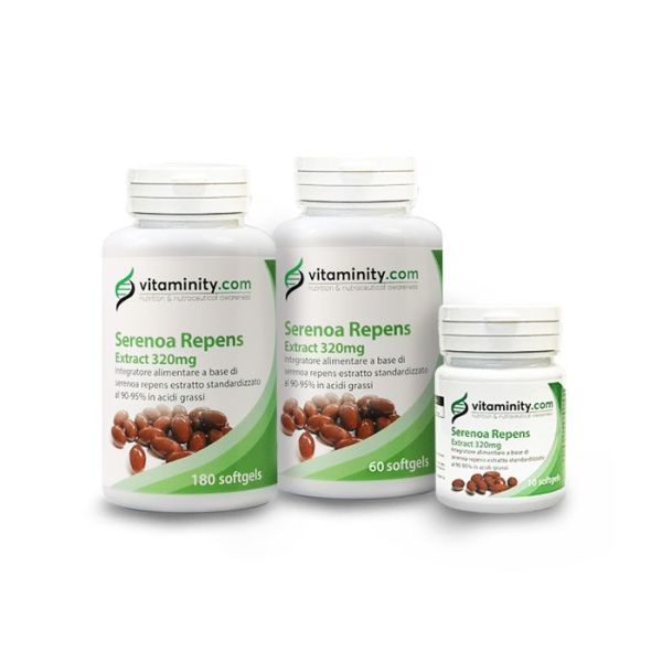 Conjunto de 3 frascos de Vitaminity Serenoa Repens Extract 320mg