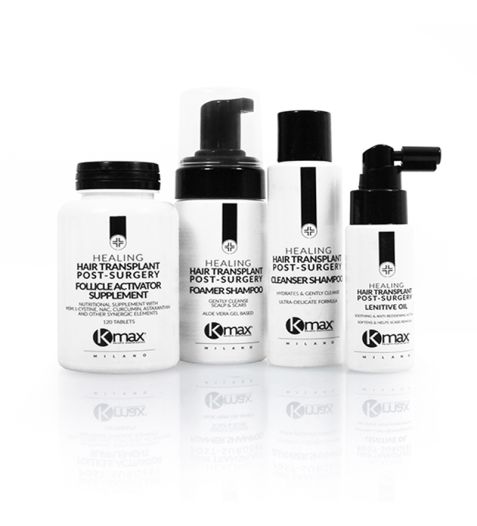 Kit de produtos pós-transplante capilar Kmax