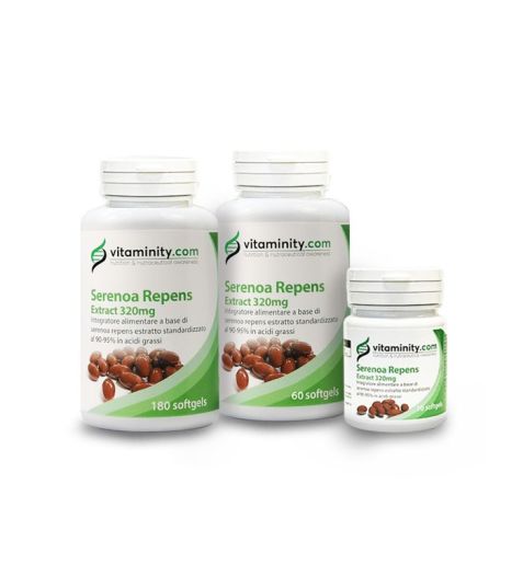 Conjunto de 3 frascos de Vitaminity Serenoa Repens Extract 320mg
